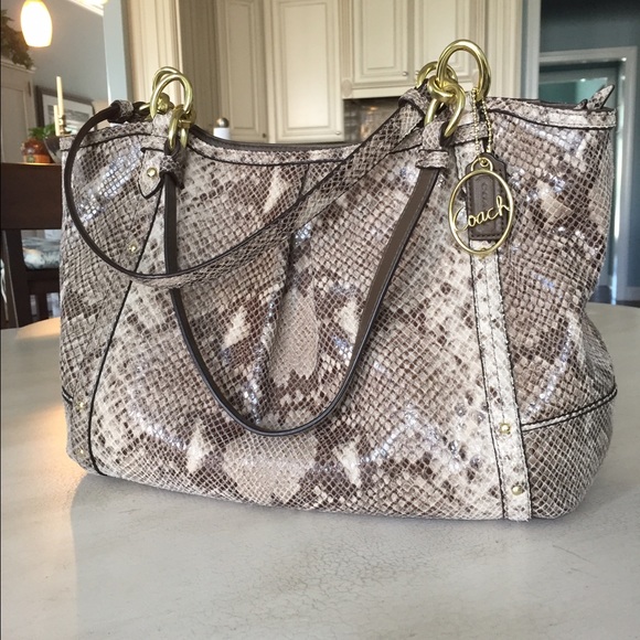 Coach Snakeskin Handbag - Picture 1 of 4