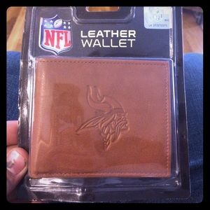 Leather Minnesota Vikings wallet