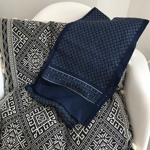 J. Crew Indigo Silk Scarf