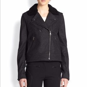 Rag & Bone Bowery Shearling & Leather Moto Jacket