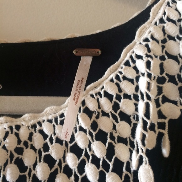🚫SOLD🚫Free People black dress large - Picture 2 of 4