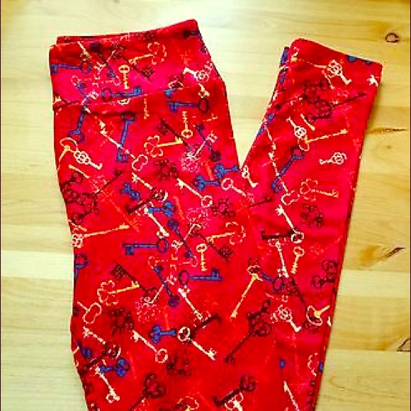 LuLaRoe TC Red Keys Unicorn