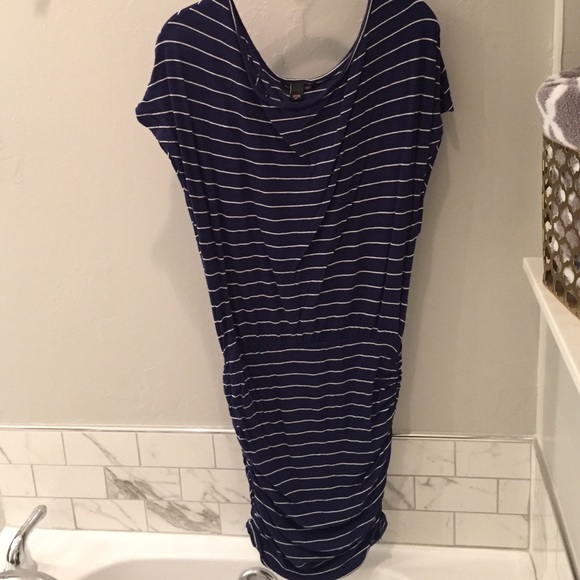 Victoria's Secret Navy striped mini skirt dress