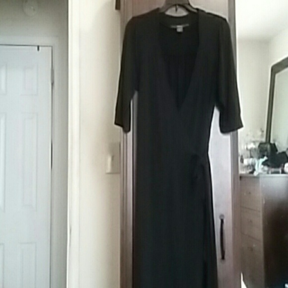 Merona Black Wrap Dress - Picture 2 of 4