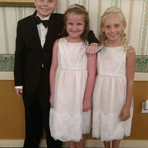David's Bridal flower girl dress