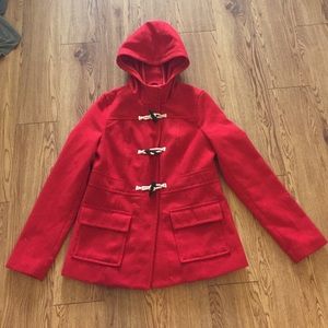 Old Navy Red Toggle Coat