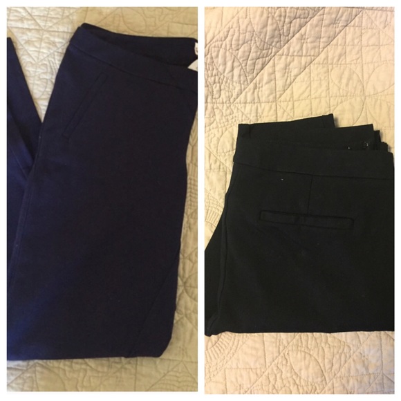 2 pairs of merona stretch pants
