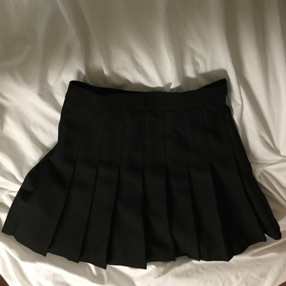 American Apparel Black Tennis Skirt