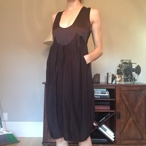 🎉1H FLASH SALE🎉Bell Shape Satin Dress w Pockets