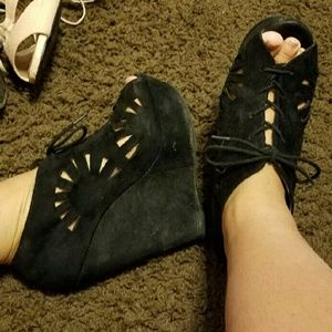 Black wedges from charlotte russe