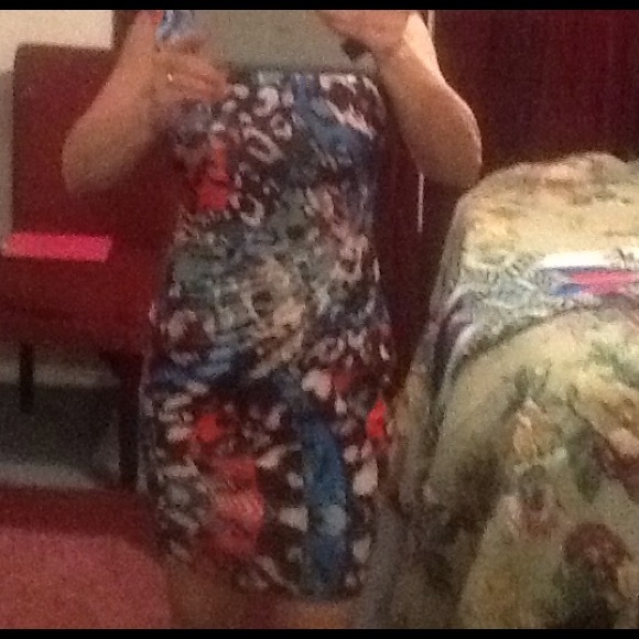 abstract print dressSOLD
