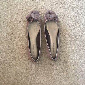 Banana republic brown suede flats