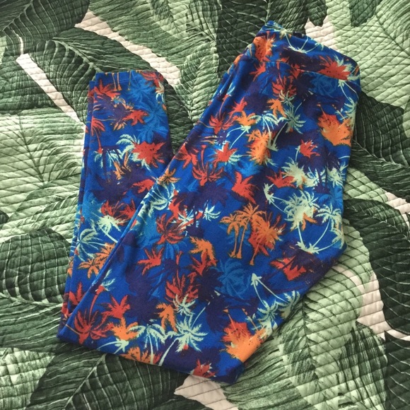Lularoe TC Palm Tree Leggings