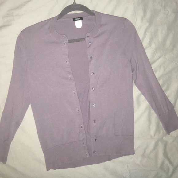 Dusty purple J. Crew cardigan