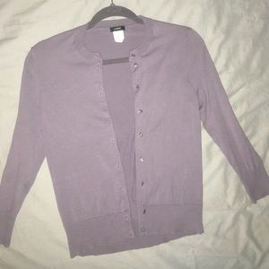 Dusty purple J. Crew cardigan