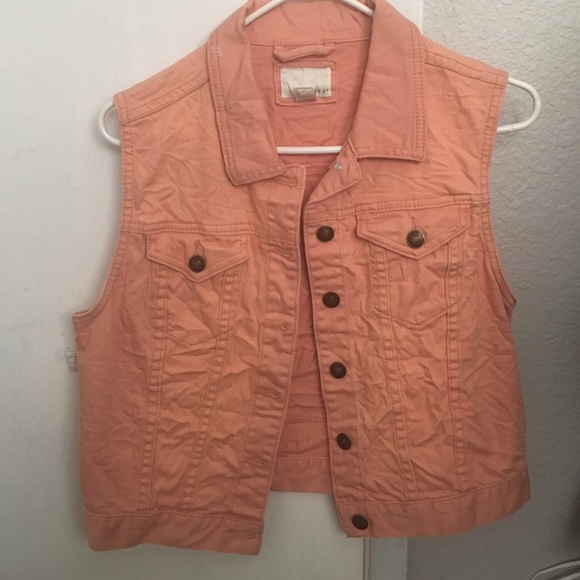 Peach jacket vest