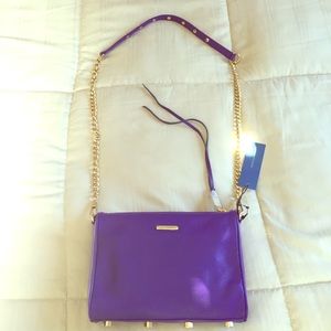 SALE NWT Rebecca Minkoff  5-Zip Purple Crossbody!