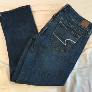 Studded Detail American Eagle Crops