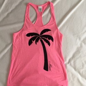 Pink sequin tank top