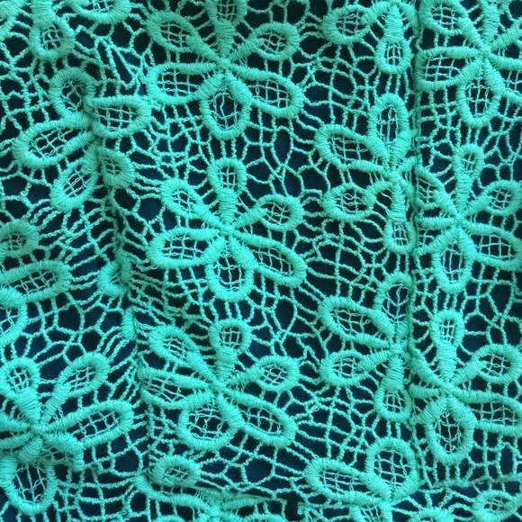 Cynthia Rowley dress mint green/navy blue - Picture 3 of 3