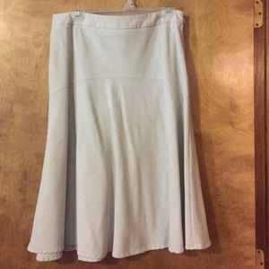 Light beige a-line skirt