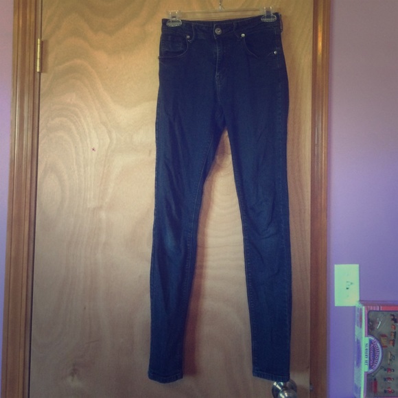 Dark High Rise Skinny Jeans