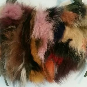 Fox fur purse