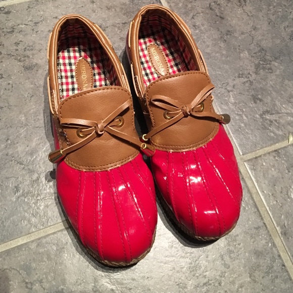 Target Merona Red Duck Boots