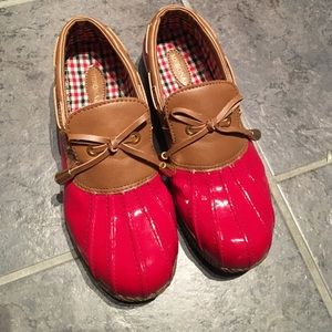 Target Merona Red Duck Boots