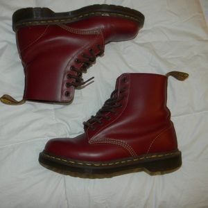 Maroon Dr. Martens