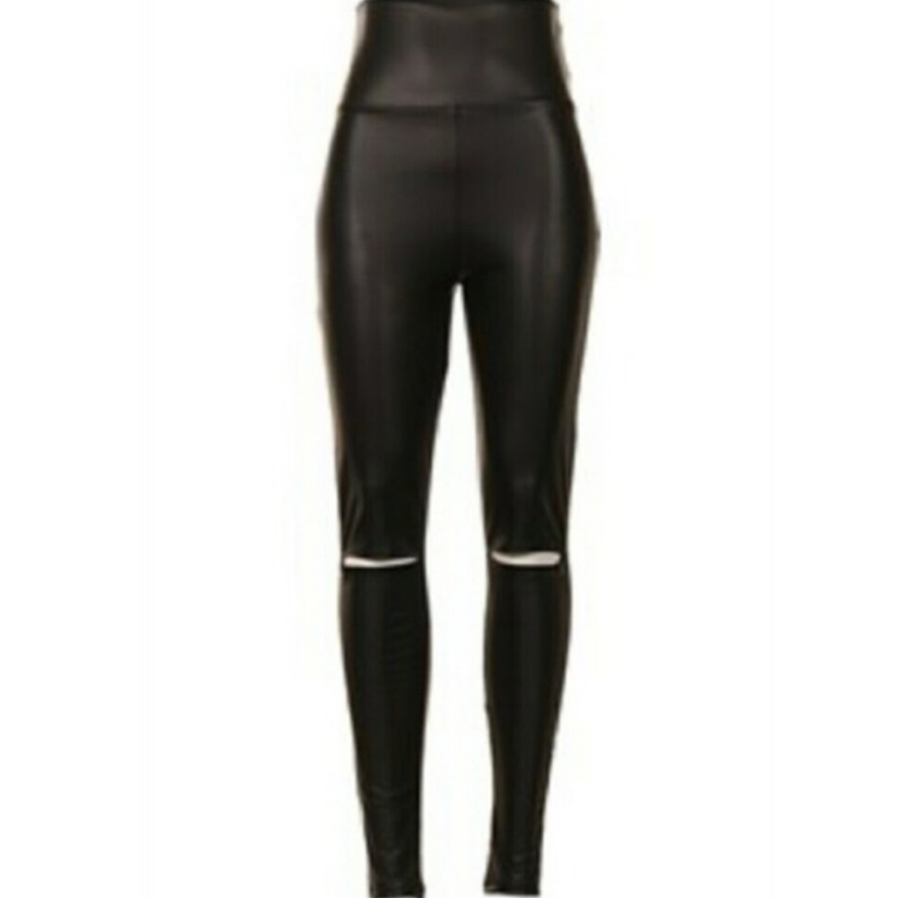 Leather Open Knee Legging - Picture 7 of 7