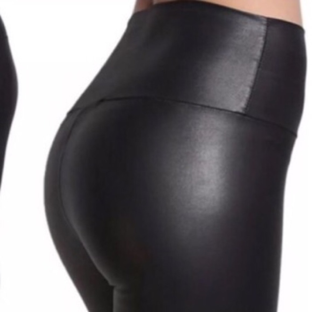 Leather Open Knee Legging - Picture 4 of 7