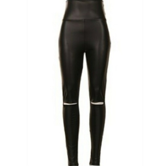 Leather Open Knee Legging - Picture 7 of 7