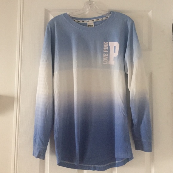 Victoria's Secret Pink ombré tie dye jersey shirt