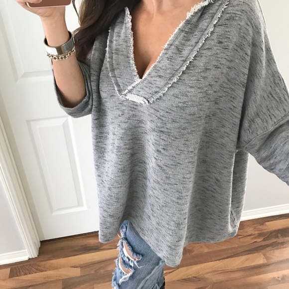 • Last Item • So Boho Grey Hoodie - Picture 2 of 4