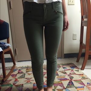 Army green jeans