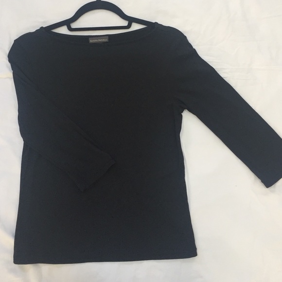 Boat neck Banana Republic top