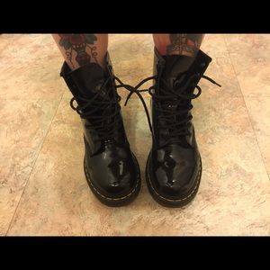 Patent leather Doc Martens