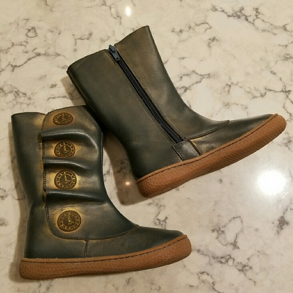 New NIB LIVIE /& LUCA Shoes Boots Tiempo Blue Gold 5 8 9 10 11 12