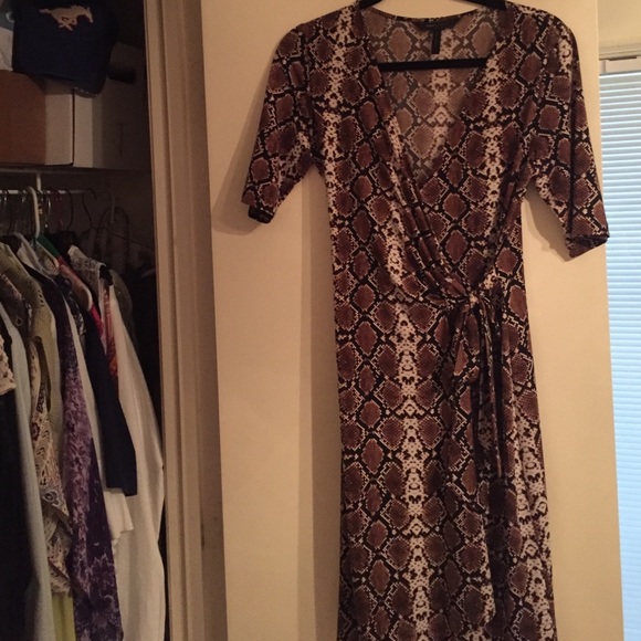 BCBG snake print dress