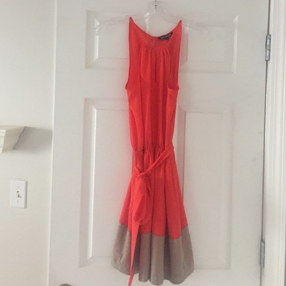 Express color block cocktail dress