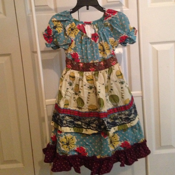 Paint by numbers apron front dress