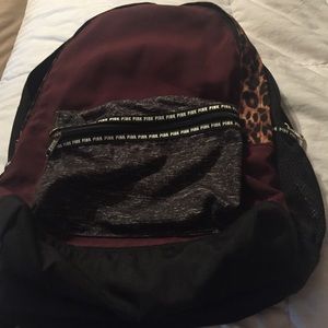 Pink backpack price is firm