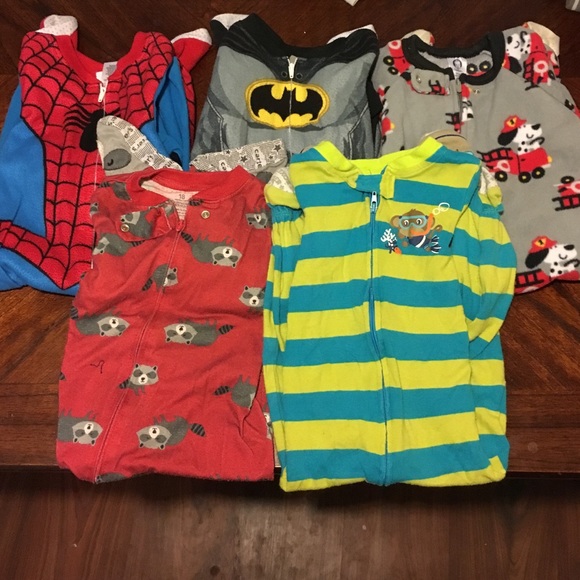 5 Pairs of Size 18M PJ Onsies
