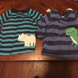 2 Pairs of Size 12M PJ Onsies