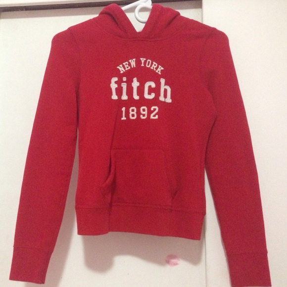 Red Abercrombie Hoodie.