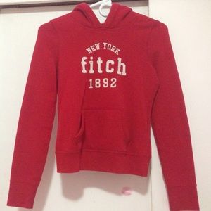 Red Abercrombie Hoodie.
