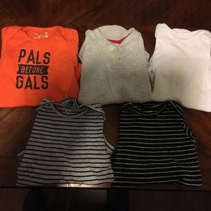 5 Pairs of Long Sleeve Onsies Size 18M