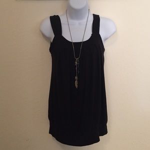 Black Banded Bottom Shirt