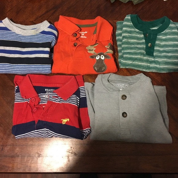 5 Size 18M Long Sleeve Shirts